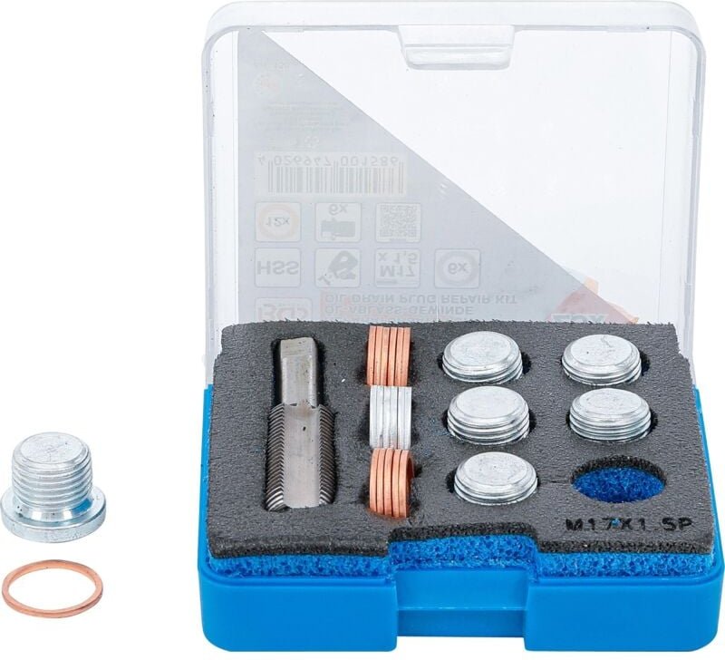 Bgs Technic - Reparatursatz für Öl-Ablass-Gewinde M17 x 1,5 mm