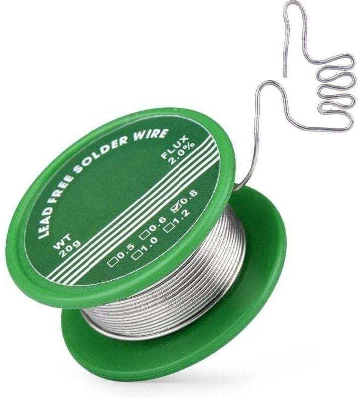 0,8 mm Lötzinn, XU, bleifrei mit Kern, XU, Ophane, Lötzinn 20 für Reparatur und DIY von elektrischen und elektronischen ...