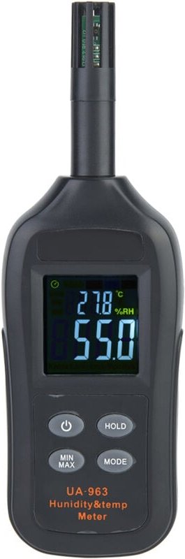 Zoternen - UA963 Digitales Feuchtigkeits- und Temperaturmessgerät, Thermometer, Hygrometer mit Taupunkt und Feuchtkugelt...