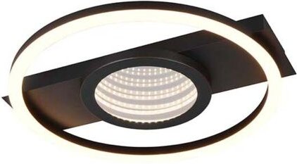 Led Deckenleuchte Wheeler 16 w schwarz matt Deckenlampen & Kronleuchter - Trio