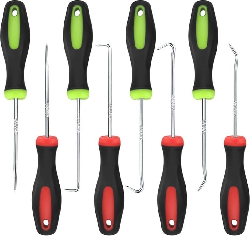Shining House - 8-teiliges Präzisions-Mechanik-Pick- und Schraubendreher-Set, Haken mit großer Reichweite, Plektrum und ...