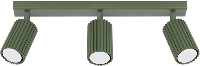 Karbon Minimalistische Strahlerleiste 3 Licht Olivgrün - Sollux