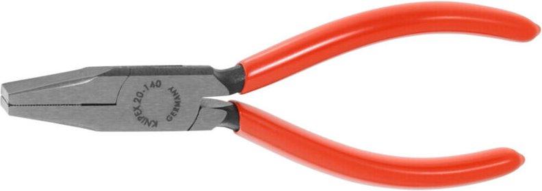 Thumbnail - Flachzange Gesamt-L.140mm Kopf pol.schwarz atram.Ku.-Überzug Knipex 2001140