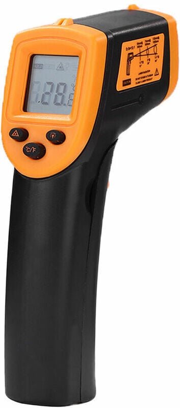 Termometro portatile a infrarossi senza contatto, rilevatore digitale LCD -50-600 gradi Celsius / -58-1122 gradi Fahrenh...