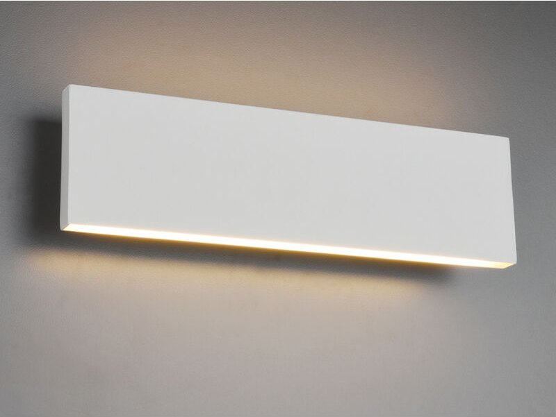 Thumbnail - Flache LED Wandleuchte CONCHA Up and Down mit Dimmer, Weiß, Breite 28cm