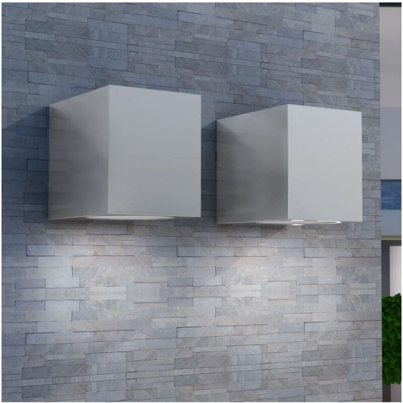 Thumbnail - Würfel Außenwandlampe 2 Stk Vidaxl