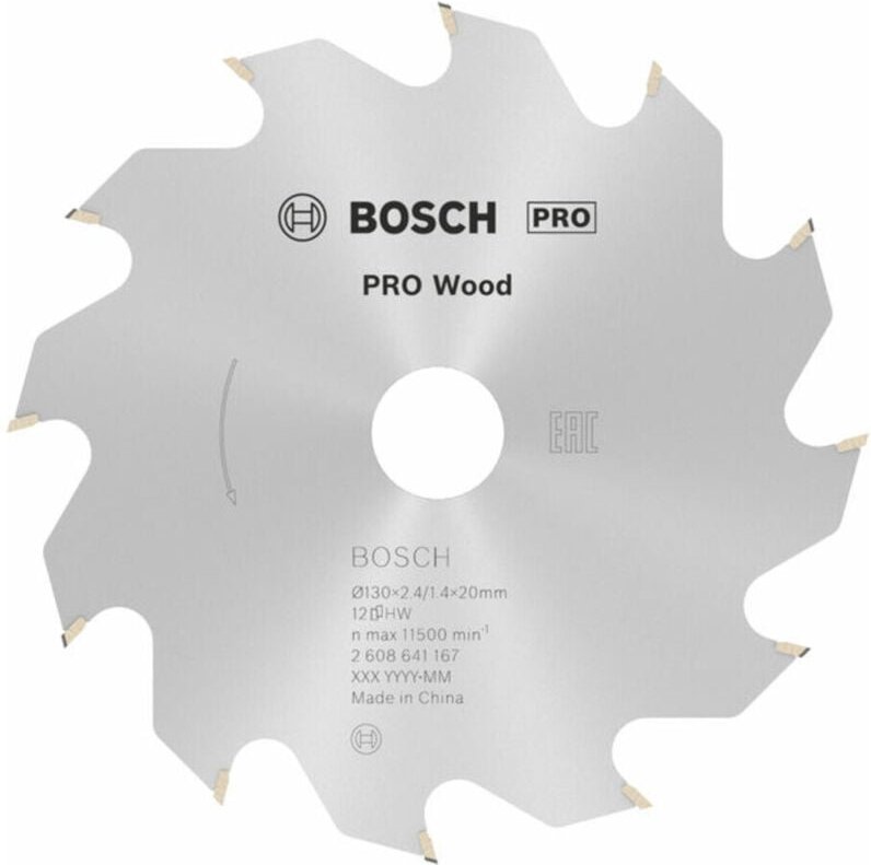 Bosch - Kreissägeblatt Optiline Wood für Handkreissägen, 130 x 20/16 x 2,4 mm, 12