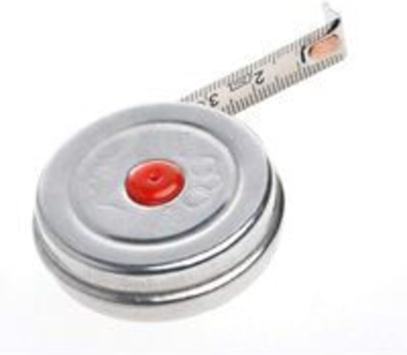 Thumbnail - Ersandy - Einziehbares Edelstahl-Maßband für das Büro, 2 m, Mini-metrisch, Premium-Qualität