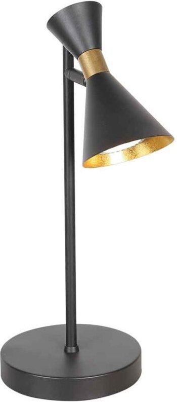Tischlampe - Preto - schwarz - metall - ø 15cm - - Anne Lighting