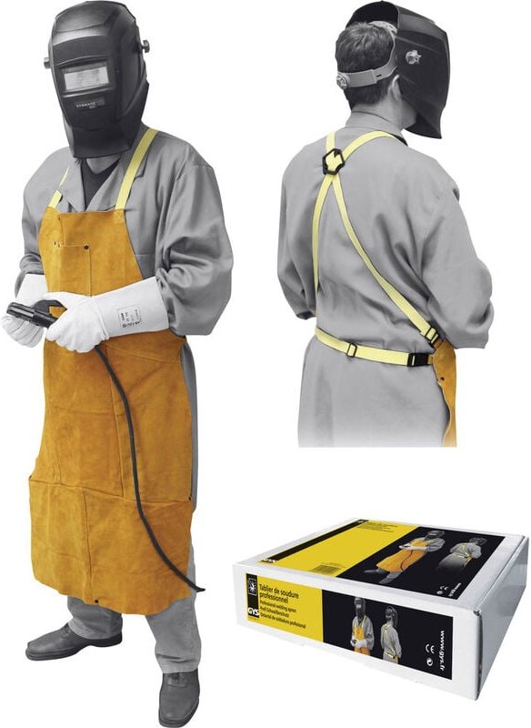 NON - Toparc 045217 Professionalle Schweißerschürze Material (Details): Leder