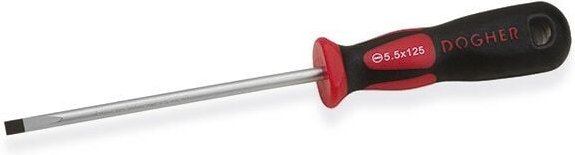 CrMo Profi-Schraubendreher, mit geradem Mund, 2,5x75 mm Dogher 331-025-075