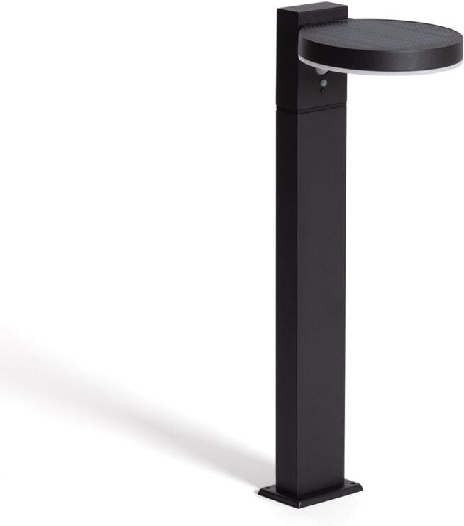 Efectoled - led Bodenstehleuchte Außen Solar 5W 50 cm Aluminium mit Bewegungssensor Aris Schwarz