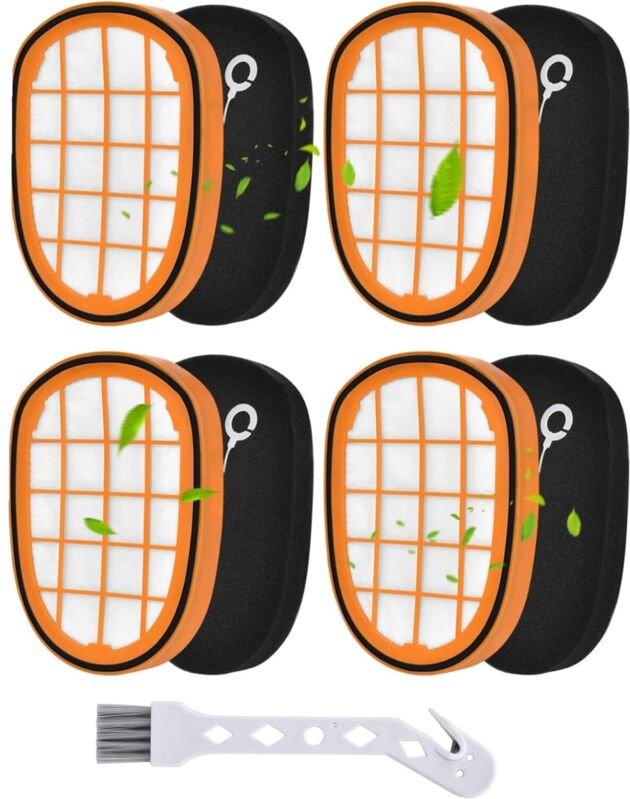 4 Stück Filter für Philips SpeedPro Max Aqua Akkusauger FC6812 FC6813 FC6822 FC6823 FC6826 FC6723/01 FC6901-FC6904 XC704...