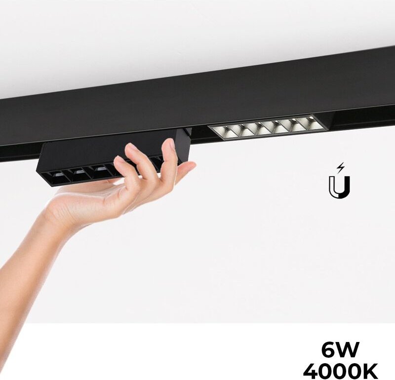 Barcelona Led - LED-Schienenleuchte für Magnetschiene 48V - 6W - ugr 16 -