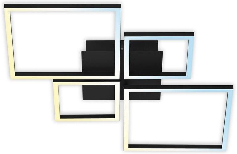 Briloner - led Deckenleuchte Fernbedienung cct schwarz 40W dimmbar Metall