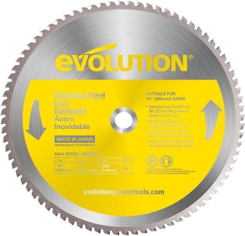 EVO-Scheibe, 355, Edelstahl. evo 677352