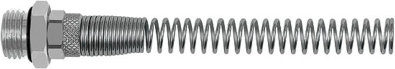 Gerade Einschraubverschraubung, Knickschutzfür, Schl. 6/4, G1/8 a. - Riegler