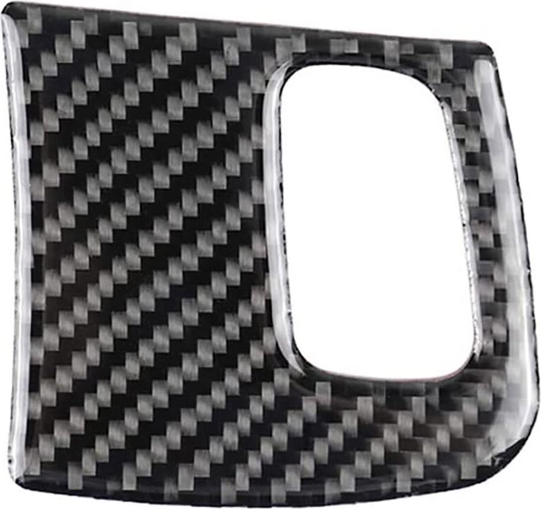 Tlily - Kohlefaser-Motor-Start-Stopp-Schalterknopf Zündschlüssel-Panel-Abdeckung Trim Decor für A4 B8 A5 8T S5 2008-2015