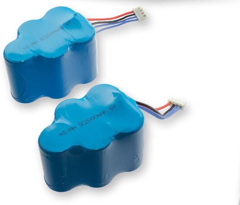 Thumbnail - 2x Akku kompatibel mit Hoover RVC0010, RVC0011, RVC0011-001 Saugroboter (2000 mAh, 6 v, NiMH) - Vhbw