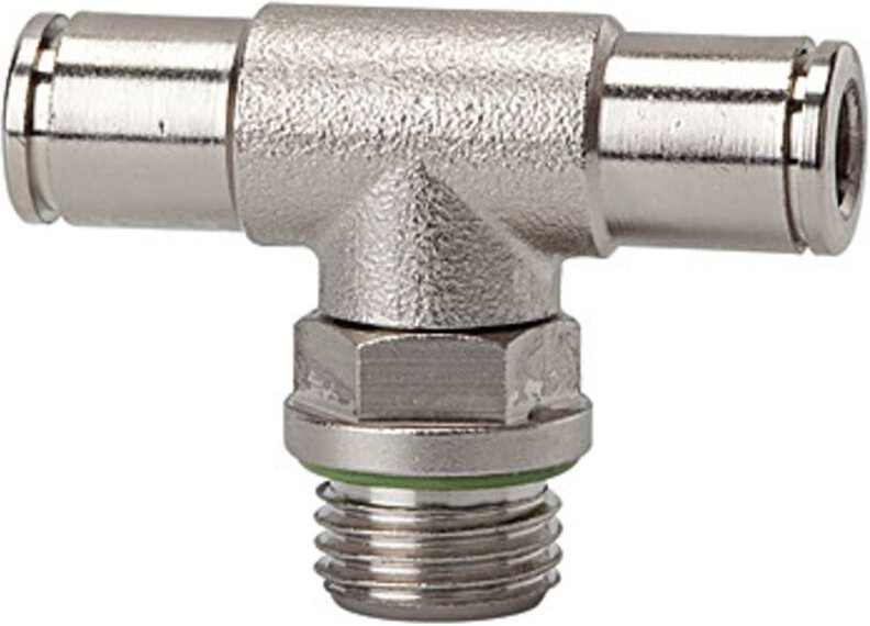 T-Steckverschraubung »metallica«, drehbar, g 3/8 a., Schlauch-Ø 8 - Riegler