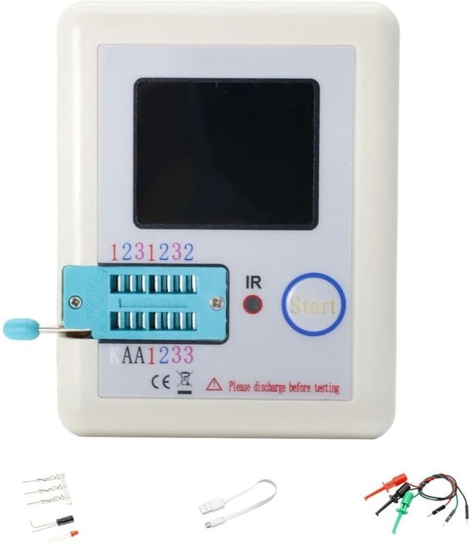 Sollbry TC1 Transistortester RUIZHI LCR-T7 Transistor-Messgerät ESR-Messgerät Multifunktionstester TFT LCR-Transistortes...