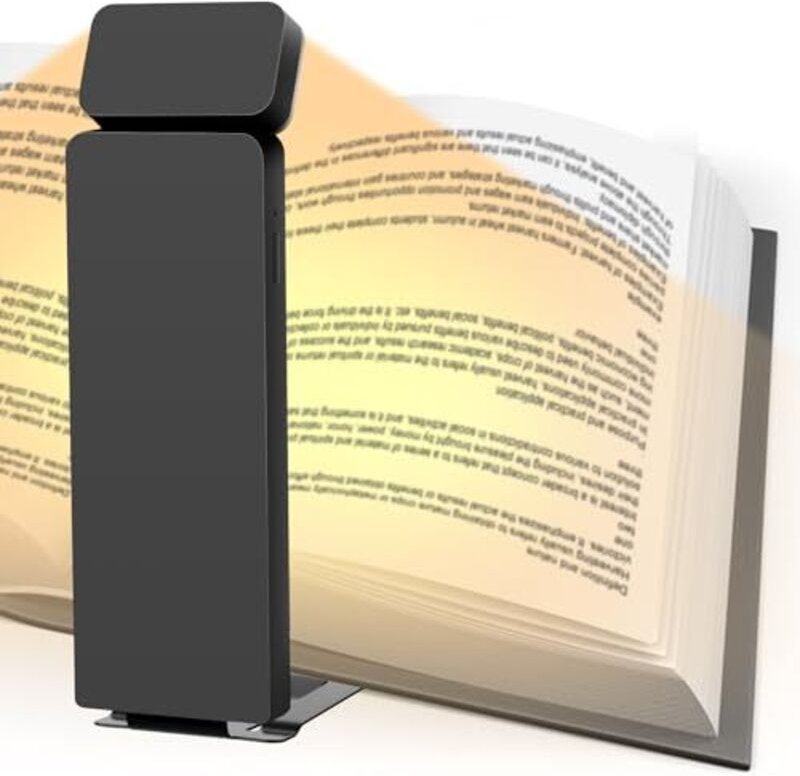 Wiederaufladbares Leselicht, Clip-on-Leselampe fürs Bett, 3 Farben, Augenschutz zum Lesen im Bett für Buchleser [Energie...