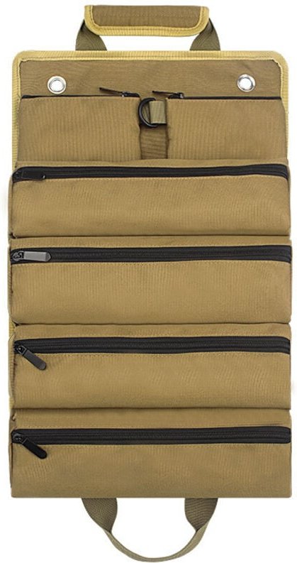 Khakifarbene, gerollte Hardware-Tasche, Garten-, Elektriker- und Zimmerei-Werkzeugtasche, verdickte Hardware-Tasche, Aut...