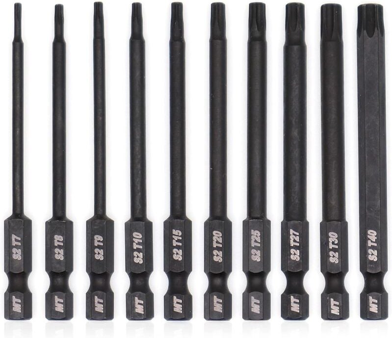 Torx-Bit-Set für Schraubendreher, Bohrer und Schlagschrauber, temperaturbeständig, fortschrittliche Wärmebehandlung, pho...