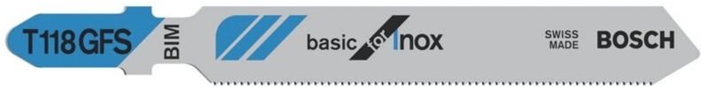 Stichsägeblatt Basic for Inox t 118 gfs 3er 2608636498 - Bosch