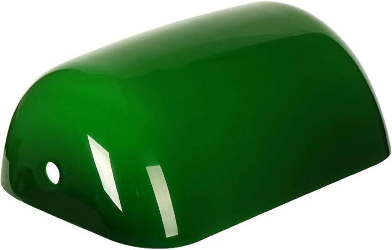 Abat-jour,Remplacement Glass Bankers Couverture de l'abat-jour pour lampe de bureau (vert) - Lntyq