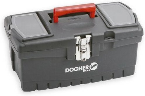 Kunststoffbox, einfacher Metallverschluss (410 x 230 x 200 mm) Dogher 050-009