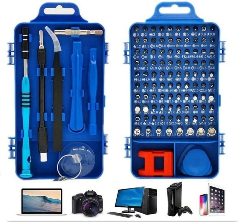 Thumbnail - Shining House - Schraubendreher-Etui, Präzisions-Schraubendreher-Set, 110-in-1, multifunktionales magnetisches Schrauben...