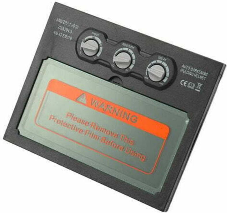 Schweißhelmlinse, Lithiumbatterie, Solar, automatische Verdunkelung, Schweißmaske, Linsengruppe, Linse - Tigrezy