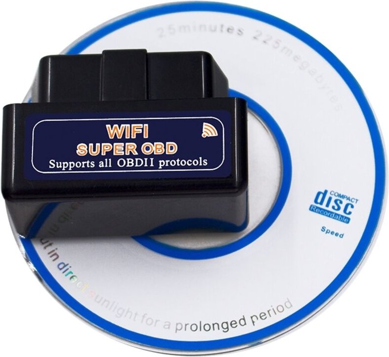 Tlily - OBD2 Scanner ELM327 V1.5 wifi obd 2 Automotive Diagnosescanner Für Auto obdii Diagnosetool Codeleser Schwarz