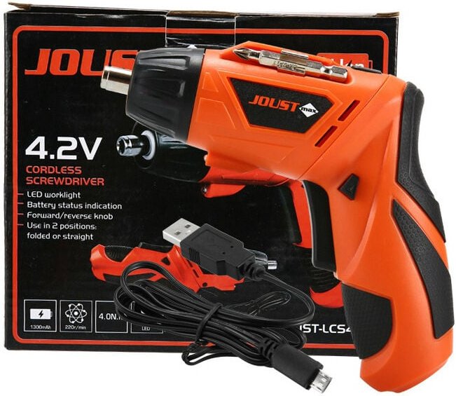 Crediri Akkuschrauber 6 Nm max, 3,6 V/2000 Mah/230 U/min Akkuschrauber mit 46 Zubehörteilen, 2 LED-Leuchten, Leichter un...