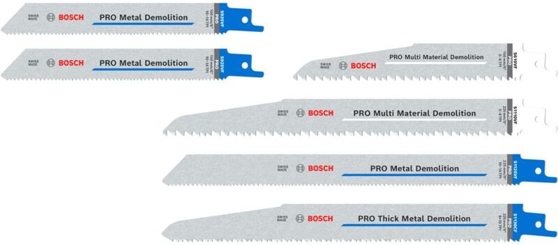 Pro Demolition Säbelsägeblatt Set, 6-tlg. - Bosch