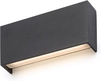 Torino Wandleuchte schwarz 230V led 2x5W IP54 3000K