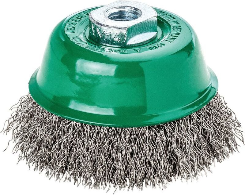 Lessmann Topfbürste Edelstahl gewellt 65x0,35mm