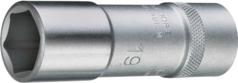 Steckschlüsseleinsatz 19 l 1/2 ″ 6-kant Schlüsselweite 10 mm Länge 77 mm