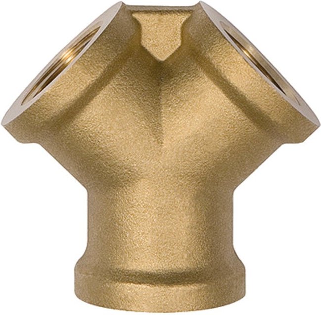 Verteiler 2-fach, MessingIG G3/8 riegler