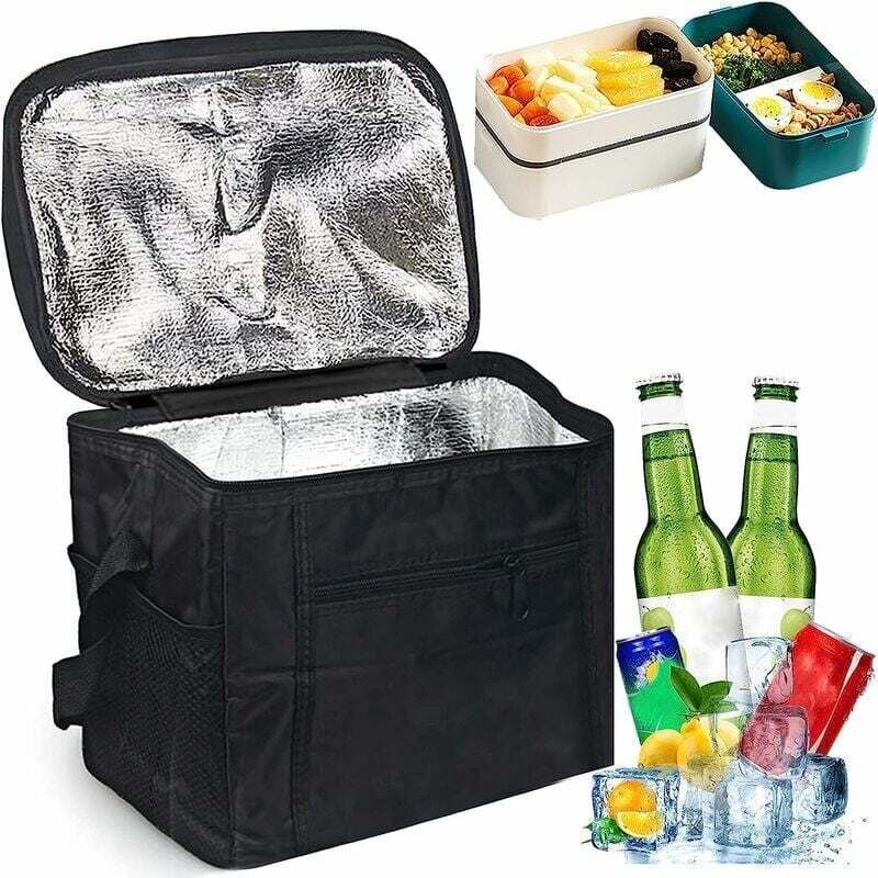 Thumbnail - 27 17 24 cm Kühltasche, faltbare Kühltasche, Picknicktaschen, isolierte Campingtasche, Thermo-Lunchtaschen, Kühltasche f...