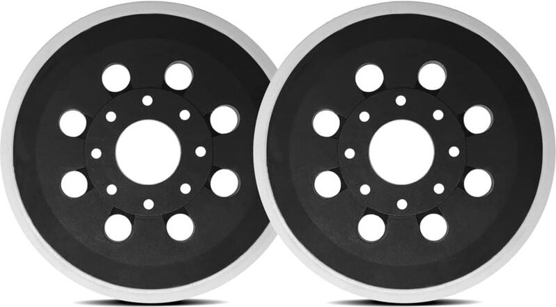 Thumbnail - 8-Loch-Schleifpad: 2 Stück Klett-Schleifpad, 125-mm-Schleifpad-kompatibel, 8-Loch-Schleifpad für Bosch pex 220 a gex 125...