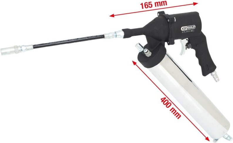 Ks Tools Druckluft-Fettpresse mit flexiblem Schlauch und Düse