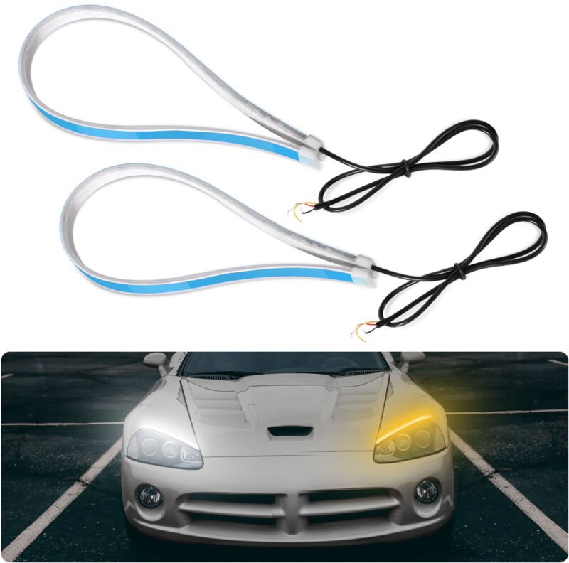 Ej.life - Tagfahrlicht Tagfahrleuchten Daylight mit Frontblinker Set Auto Wasserdicht Nebelleucht Frontblinker Auto Stre...