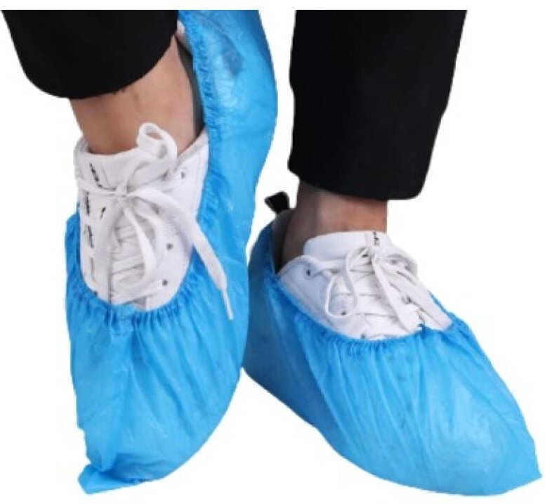 Sollbry - 100er-Pack (50 Paar) rutschfeste Einweg-Schuhüberzüge, Kunststoff-Schuhüberzug für Hausschuhe, geeignet für al...