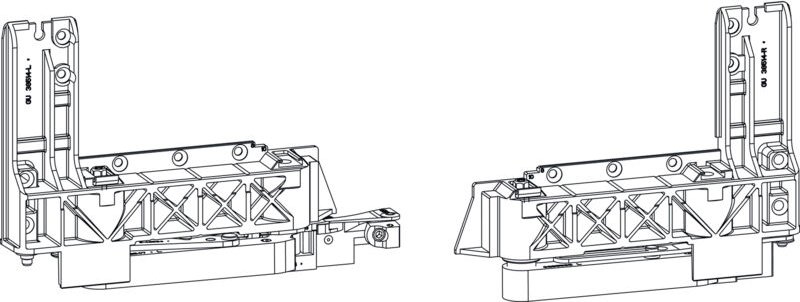 GU Grundkarton Laufwagen Laufschuh 966/150 rechts, Tragkraft max. 150 kg