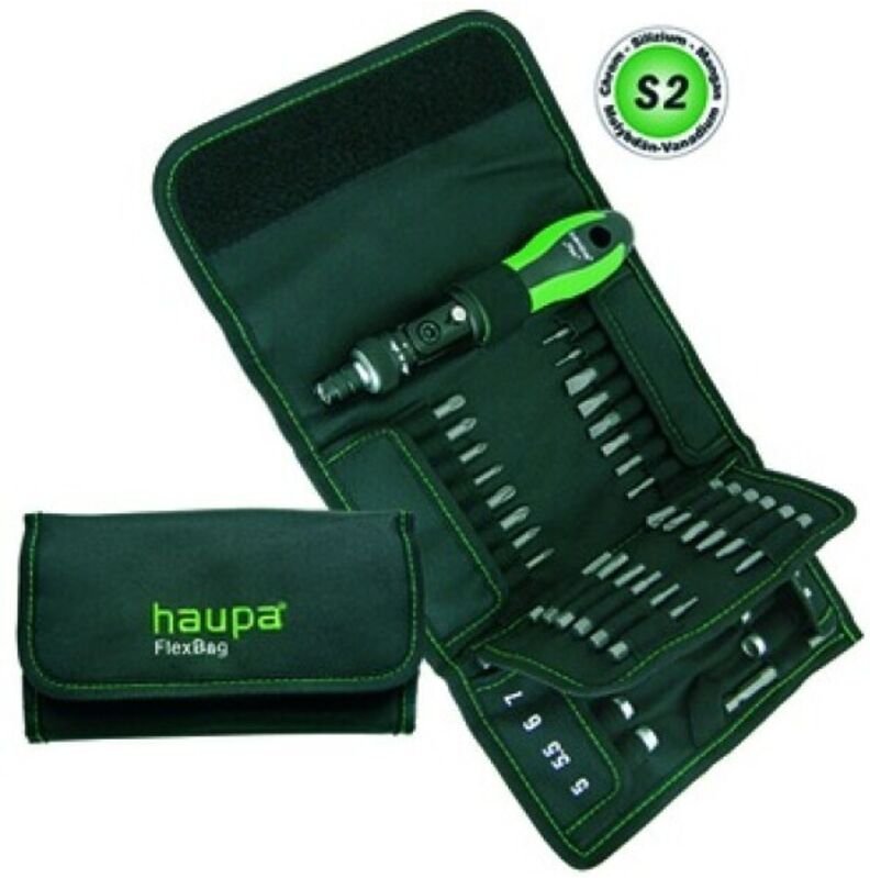 Haupa SET KNARRENSCHR.DREHER + BITS (104020-1 FLEX-BAG)