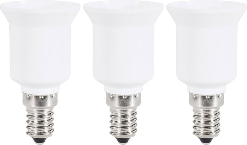 Renkforce - Lampenfassung-Adapter E14 auf E27 97029c81h 3er Set 97029c81h 230 v 75 w