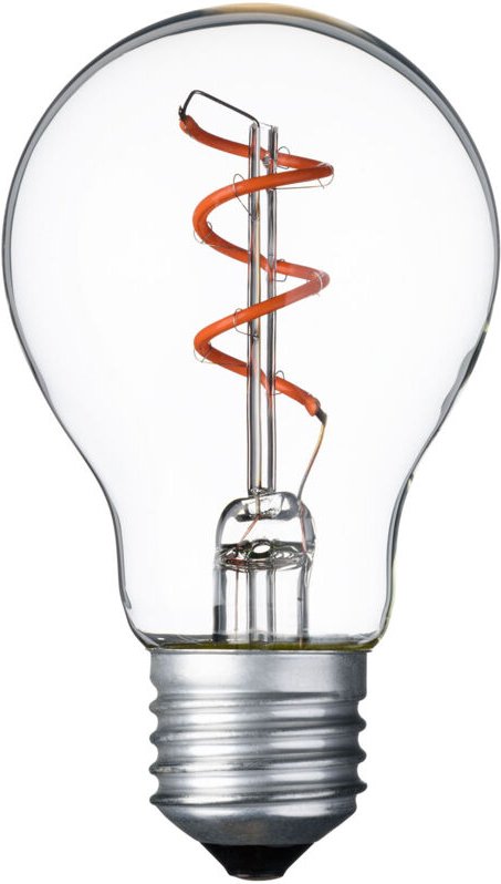 E27 Lampe 36V rote Spirale Tropfen Ø60mm
