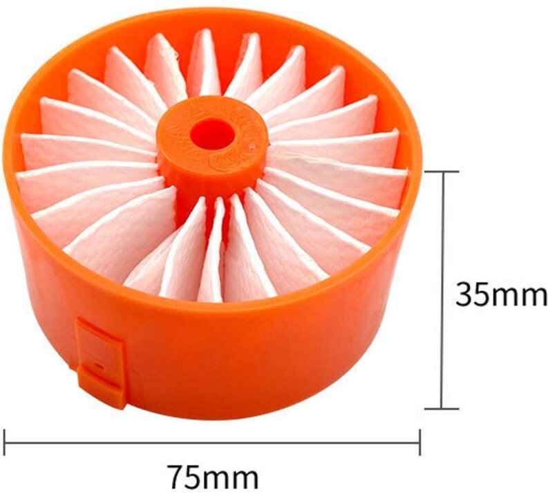 4er-Pack Filter für Black Decker BSV2020 BSV2020G BSV2020P Powerseries Akku-Staubsaugerzubehör - Csparkv